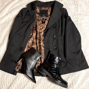 Express double breasted tench jacket